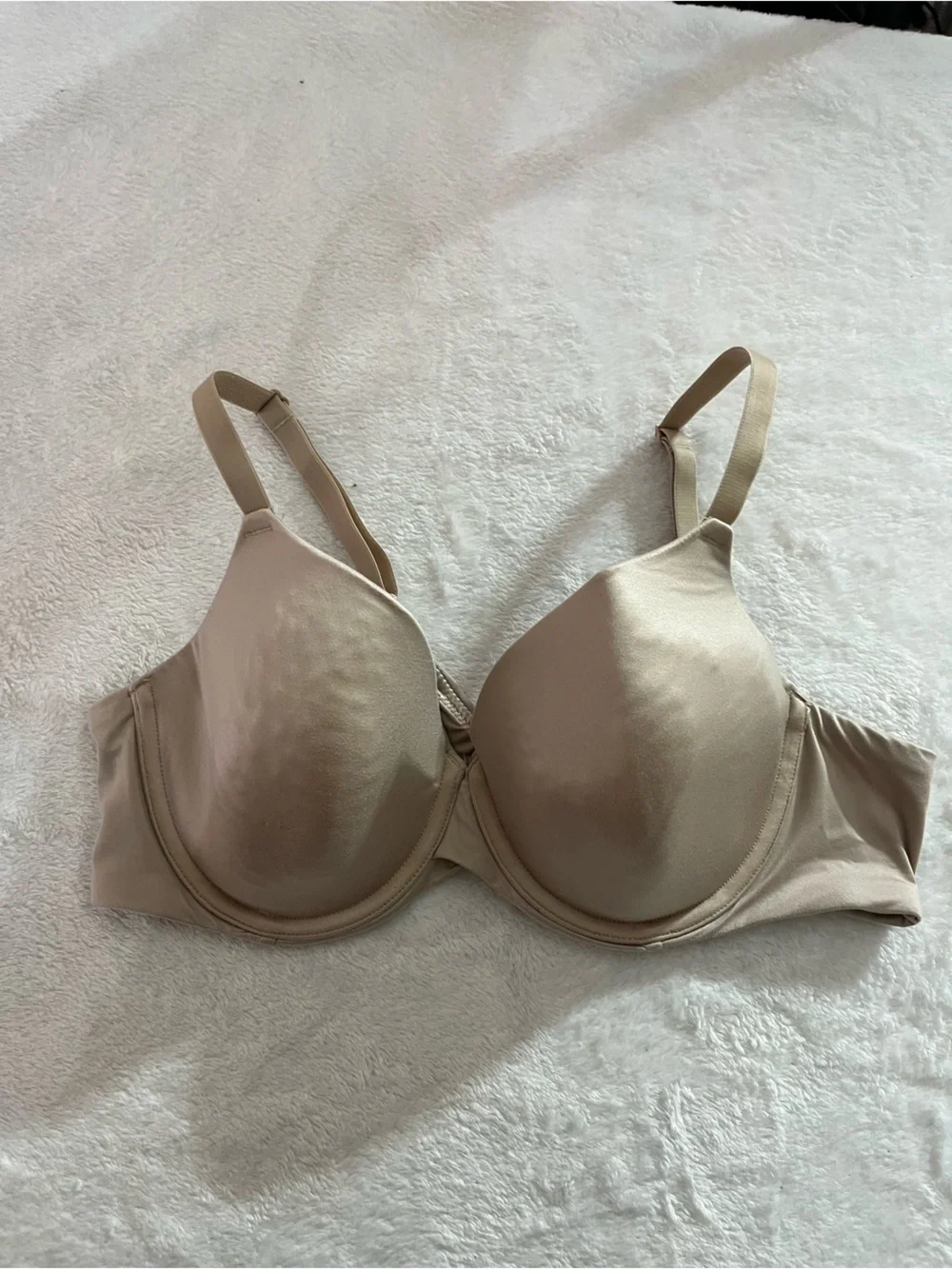Auden The Icon Lightly Lined Everyday Beige Nude T-Shirt Bra Smooth Support 38B